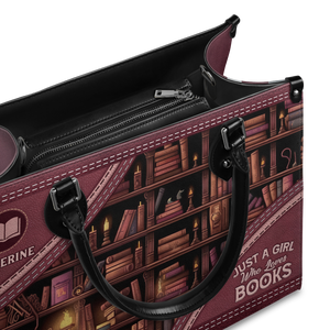 Black Interior -  Just A Girl Who Loves Books HHAY1702003A Leather Bag