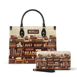 Just Keep Reading HHAY2302001A Leather Bag