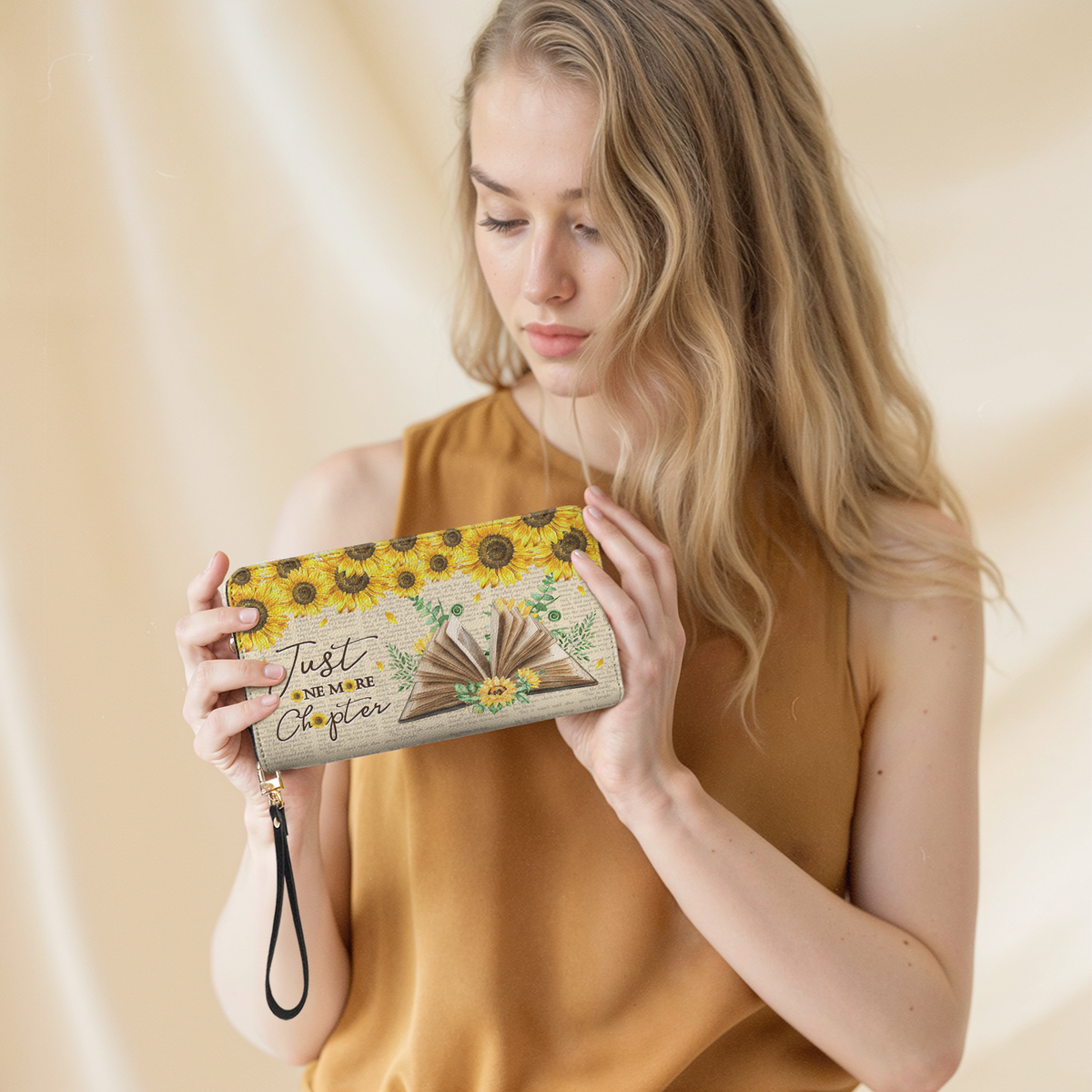 Just One More Chapter HHRZ18094776NQ Zip Around Leather Wallet