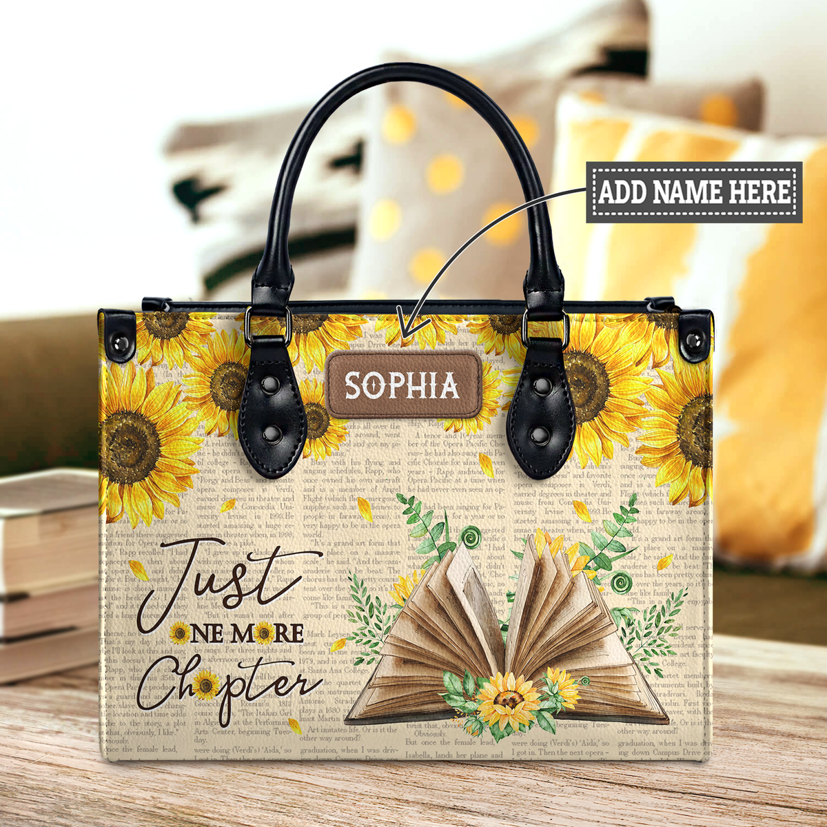 Black Interior -  Just One More Chapter NQRZ1802003A Leather Bag