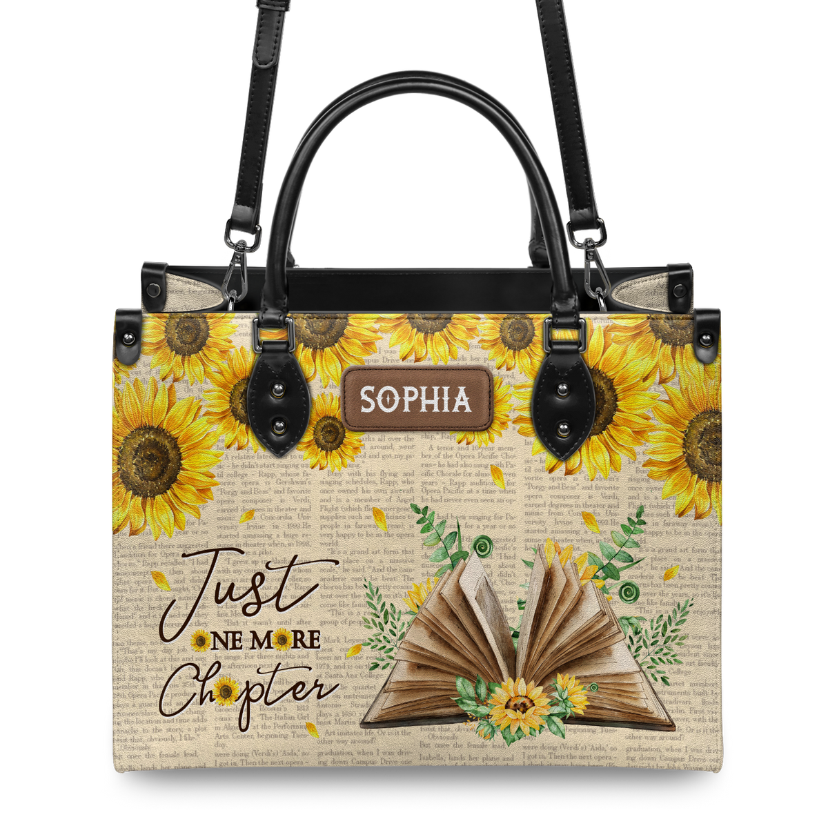 Black Interior -  Just One More Chapter NQRZ1802003A Leather Bag