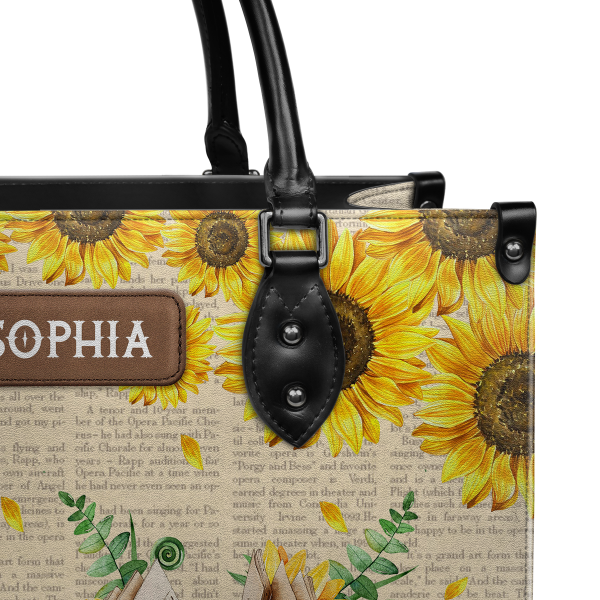 Black Interior -  Just One More Chapter NQRZ1802003A Leather Bag