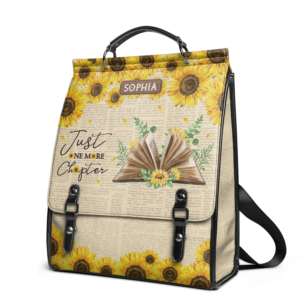Just One More Chapter NNRZ12013755ID Leather Backpack