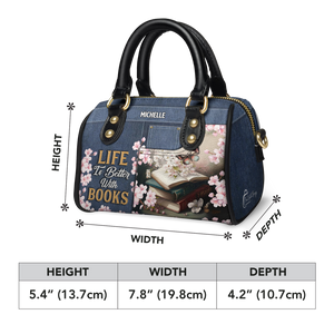 Life Is Better With Books TTRZ21085739GY Mini Satchel