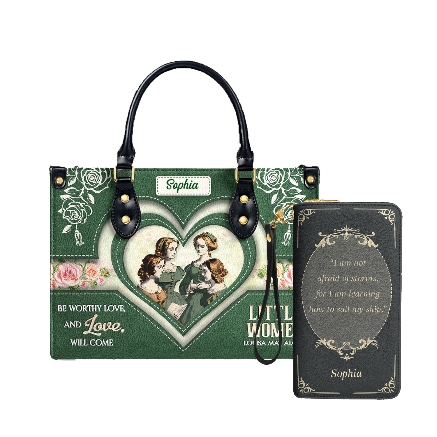 Little Women Be Worthy Love And Love Will Come DNRZ2102001A Leather Bag