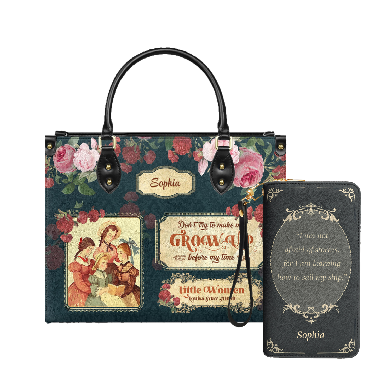 Little Women Dont Try To Make Me Grow Up Before My Time NNRZ2102002A Leather Bag
