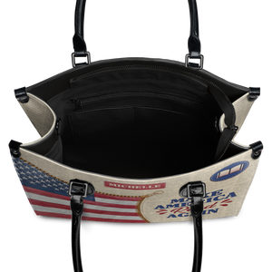 Black Interior -  Make America Read Again HTRZ02042854PM Leather Bag