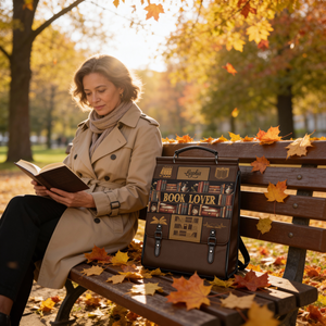 Book Lover NNRZ12013565HM Leather Backpack