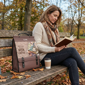 My Escape A Good Book And Coffee NNRZ12019111VM Leather Backpack