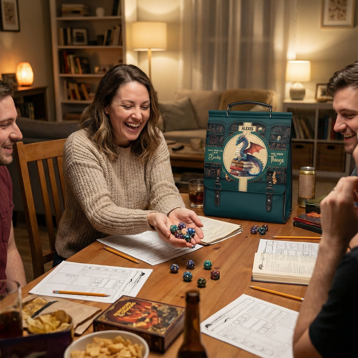 Thats What I Do I Read Books And I Know Things NNRZ12018617WM Leather Backpack