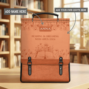 Custom Quote Minimalist NNRZ09018438DD Leather Backpack