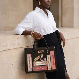 Black Interior -  Custom Bookshelf HHRZ26106067WT Leather Bag
