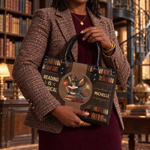 Black Interior -  Reading Is Magical HTRZ02046467RY Leather Bag