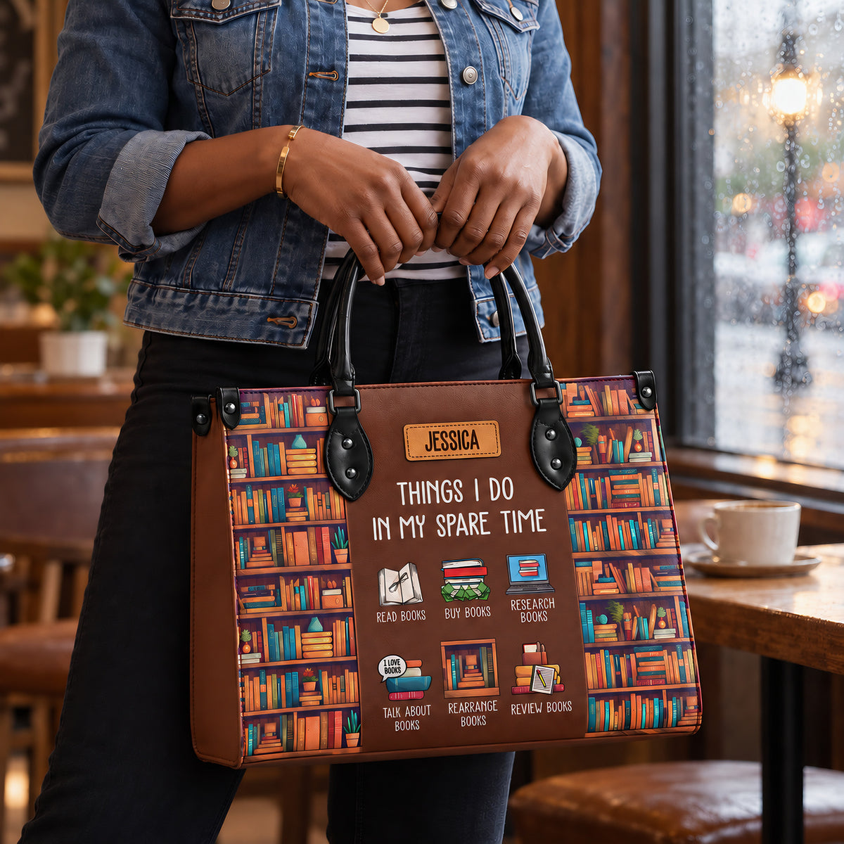 Black Interior -  Things I Do In My Spare Time HHRZ03087837YK Leather Bag