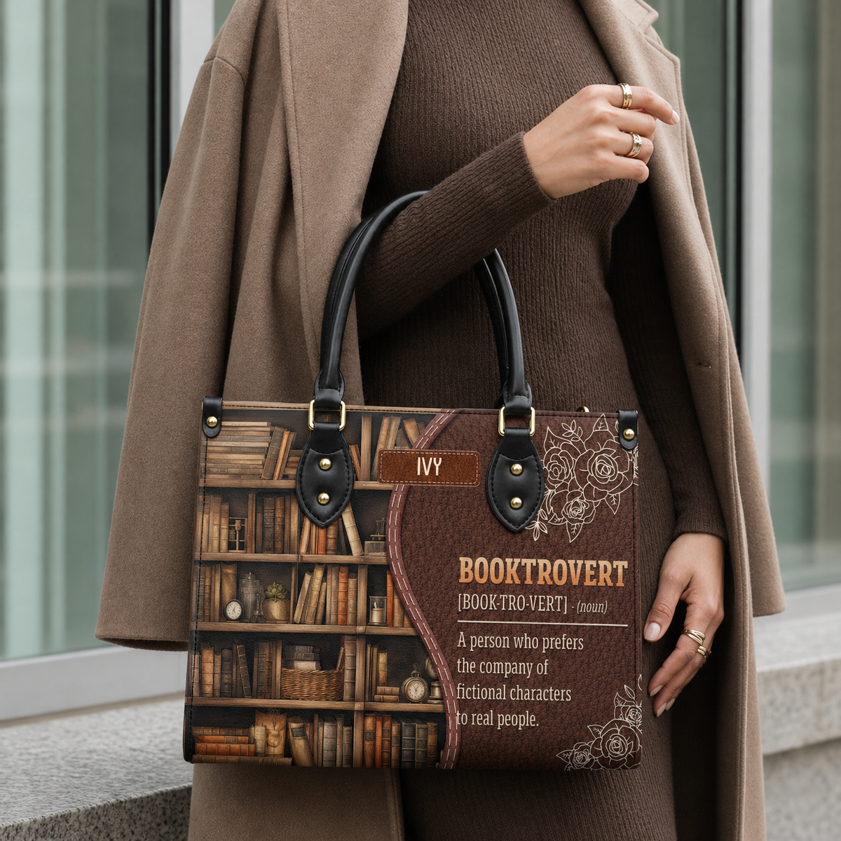 Booktrovert Noun HHRZ17016160GX Leather Bag