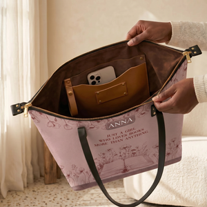 Custom Quote Minimalist TTRZ30101353QQ Leather Tote Bag