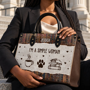 I Am A Simple Woman HHRZ03084037IX Leather Bag
