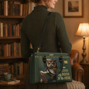 I Closed My Book To Be Here HHAY1702002A Leather Bag