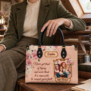 Little Women Never Get Tired Of Trying NNRZ2102003A Leather Bag