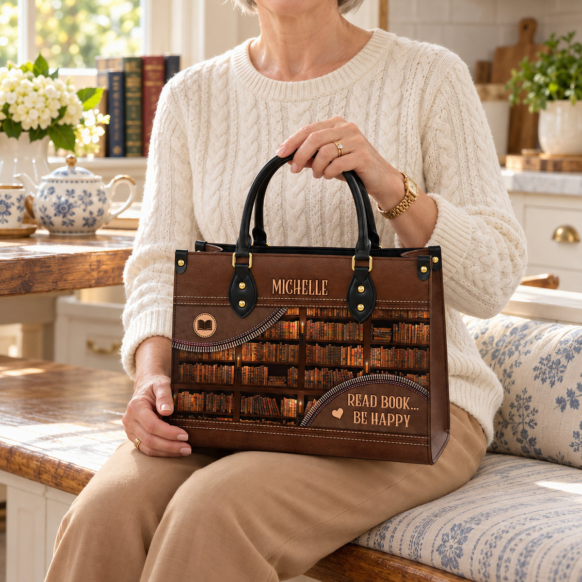 Read Book Be Happy DNRZ1702002A Leather Bag