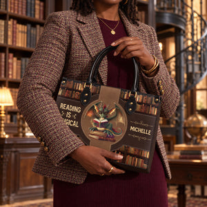 Reading Is Magical HTRZ02046467RY Leather Bag