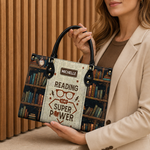 Reading Is My Superpower HTRZ20112276FL Leather Bag