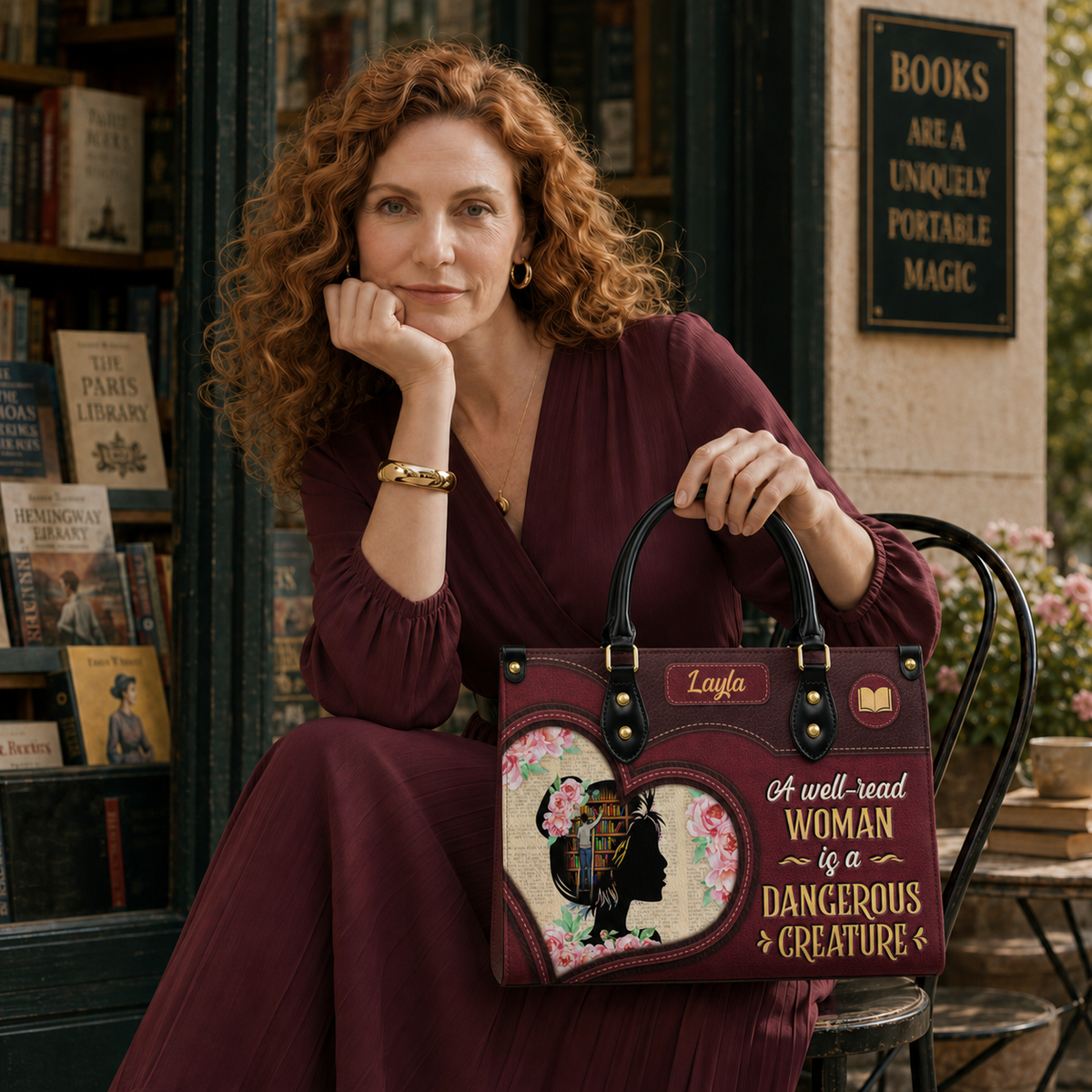 A Well Read Woman Is A Dangerous Creature DNRZ1702003A Leather Bag