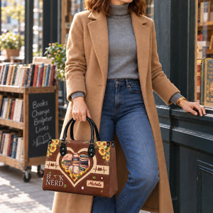 Black Interior -  Book Nerd HTRZ20118989IS Leather Bag