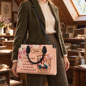Black Interior -  Little Women Never Get Tired Of Trying NNRZ2102003A Leather Bag