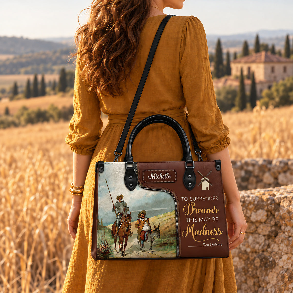 Black Interior -  To Surrender Dreams This May Be Madness NNRZ0903002A Leather Bag