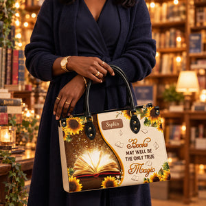 Books May Well Be The Only One True Magic NQAY1702003A Leather Bag