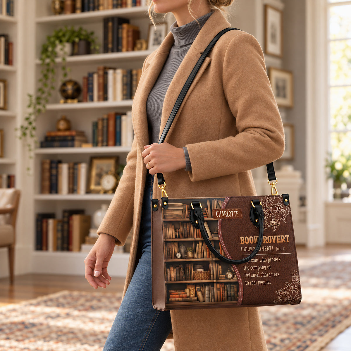 Booktrovert Noun HHRZ17016160GX Leather Bag