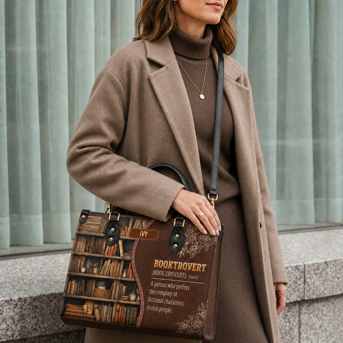 Booktrovert Noun HHRZ17016160GX Leather Bag