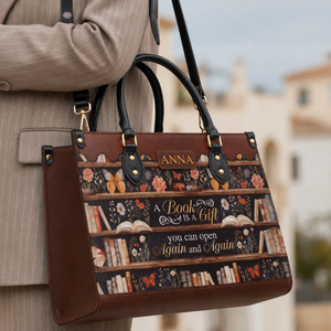 Custom Quote Bookshelf HTRZ29079978JK Leather Bag