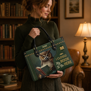 I Closed My Book To Be Here HHAY1702002A Leather Bag