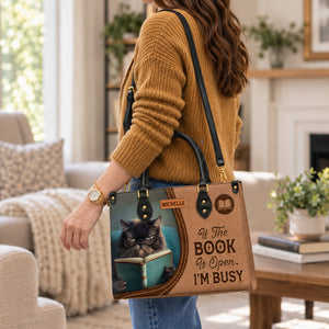 If The Book Is Open Im Busy HHAY1702001A Leather Bag