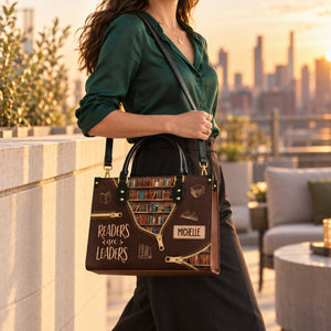 Readers Are Leaders HHRZ17015137IQ Leather Bag
