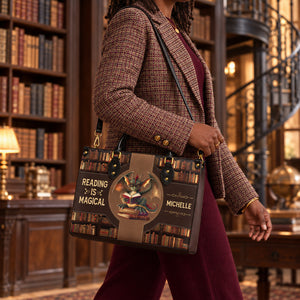 Reading Is Magical HTRZ02046467RY Leather Bag