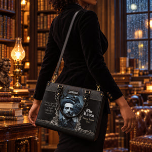 The Raven Edgar Allan Poe And My Soul From Out That Shadow TTLZ1902001A Leather Bag