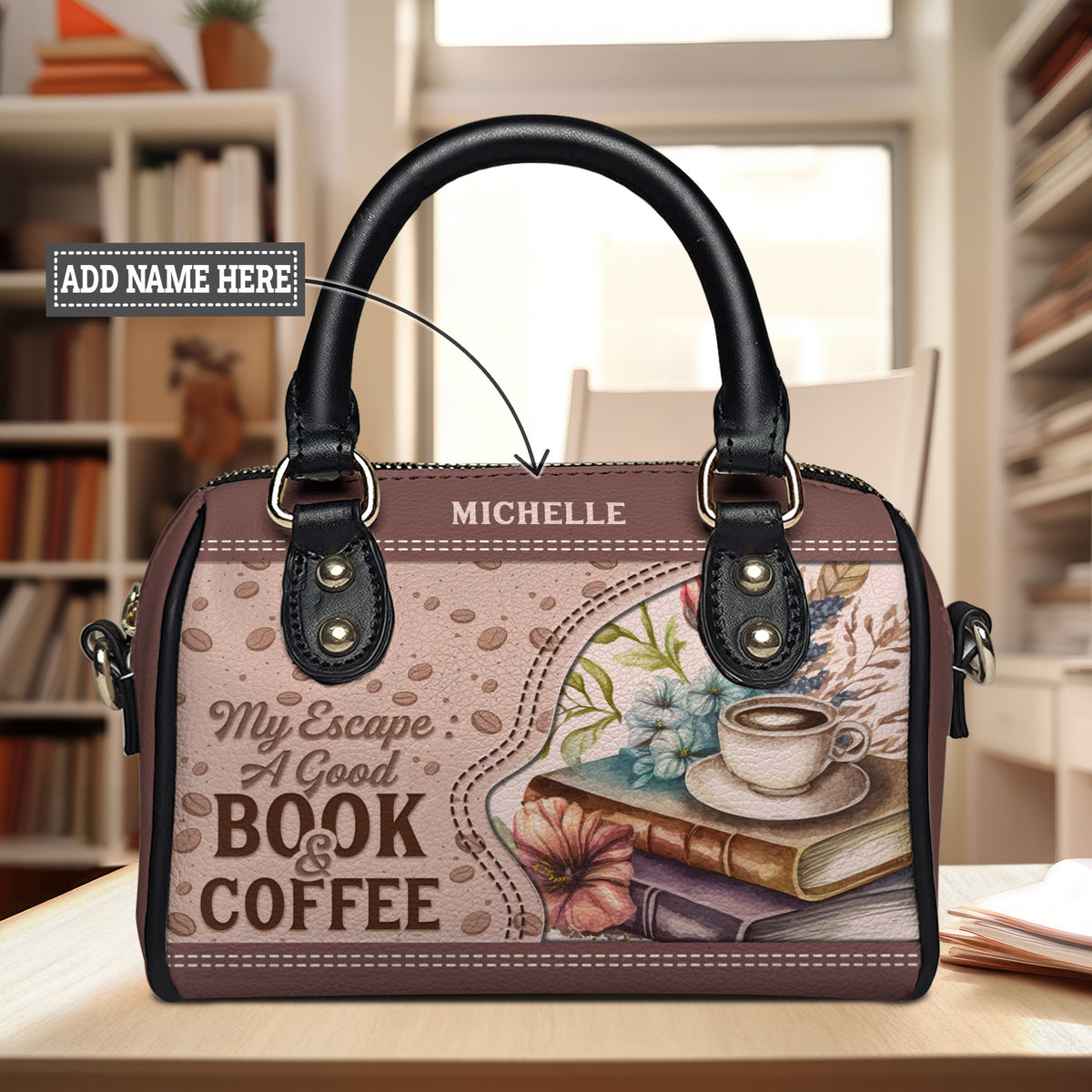 My Escape A Good Book And Coffee NNRZ21084393HK Mini Satchel