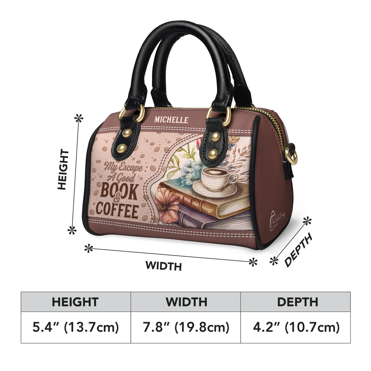My Escape A Good Book And Coffee NNRZ21084393HK Mini Satchel