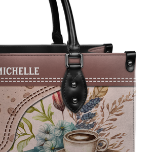 Black Interior -  My Escape A Good Book And Coffee HHAY1802001A Leather Bag