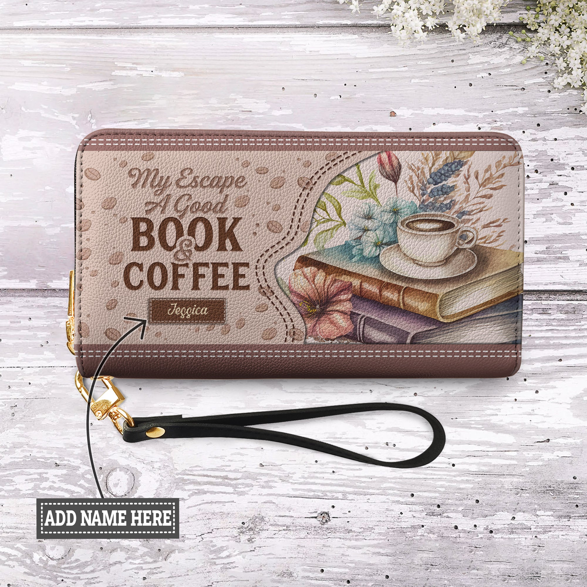 In A World Of Bookworms Be A Book Dragon DNRZ100723684 Zip Around Leat -  The Note Bags