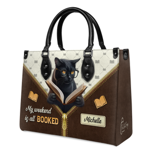 Black Interior -  My Weekend Is All Booked DNRZ1702006A Leather Bag