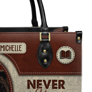 Never Stop Reading HHRZ17019514LN Leather Bag