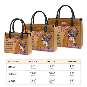 Black Interior -  Never Underestimate A Woman Who Loves Reading Books HHRZ03087542XH Leather Bag