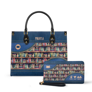 Peace Love Library HHRZ03087524MH Leather Bag