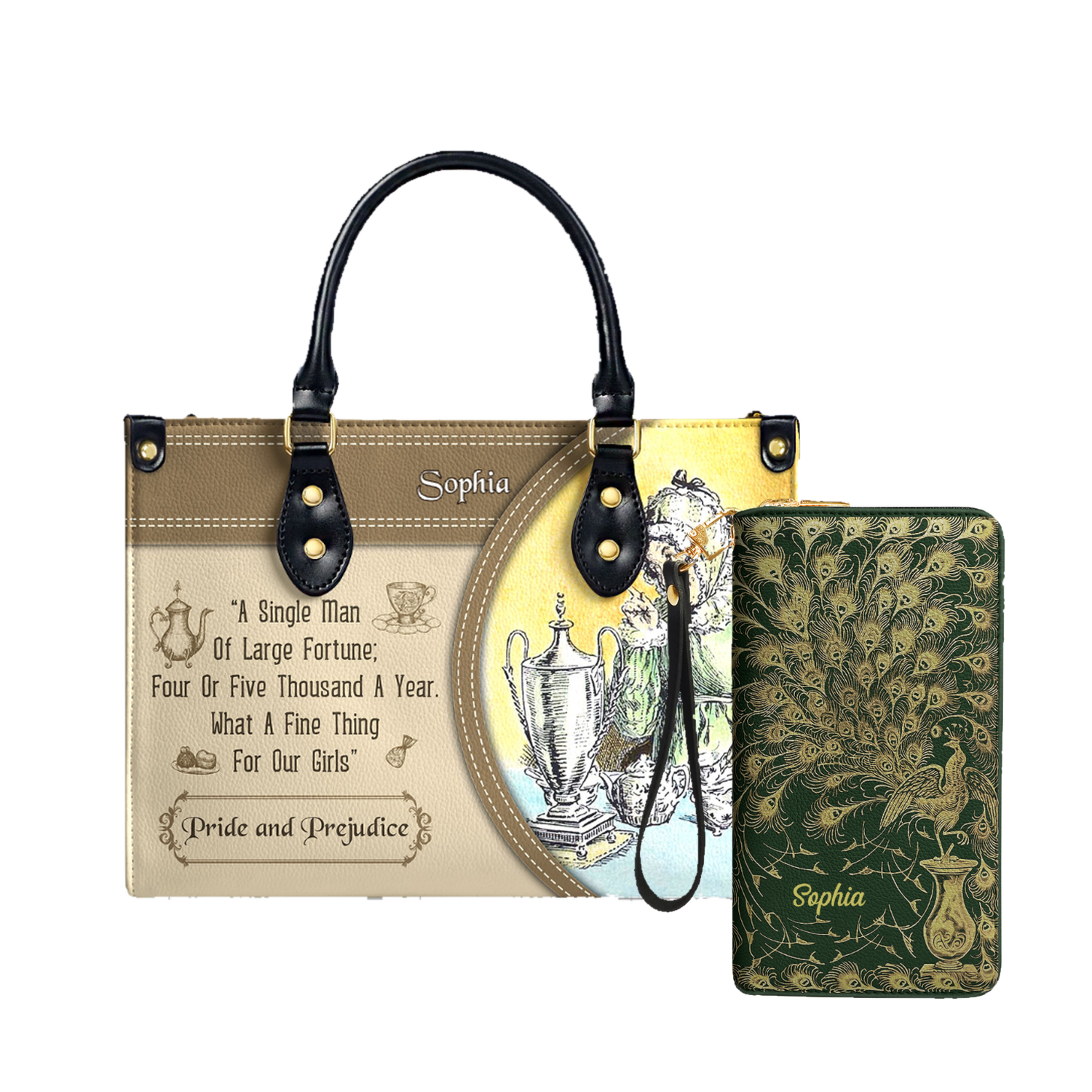 Pride And Prejudice A Single Man Of Large Fortune Four Or Five Thousand A Year What A Fine Thing For Our Girls NQAY1003001A Leather Bag