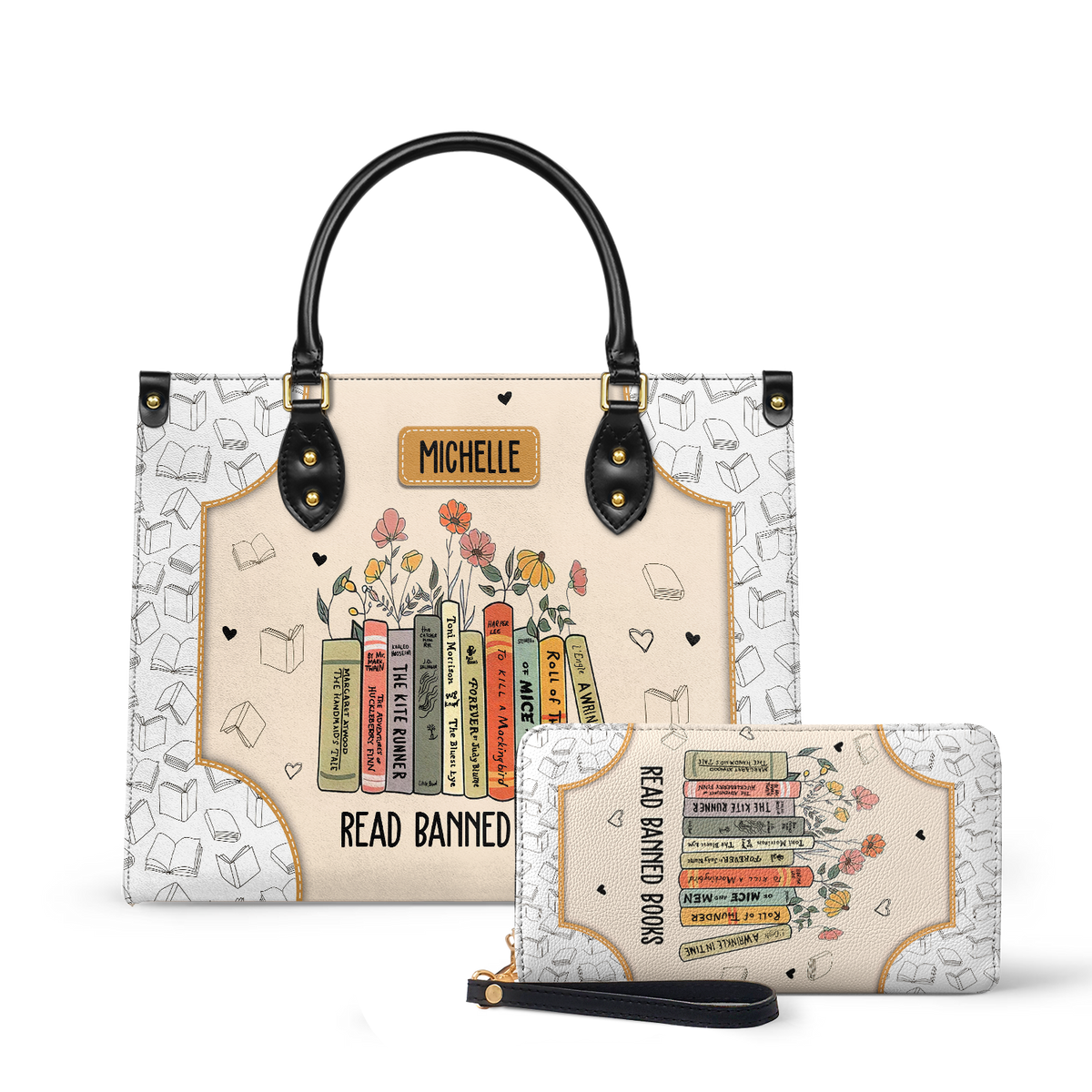 Read Banned Books HHRZ03085900VY Leather Bag