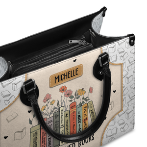 Black Interior -  Read Banned Books HHRZ03085900VY Leather Bag